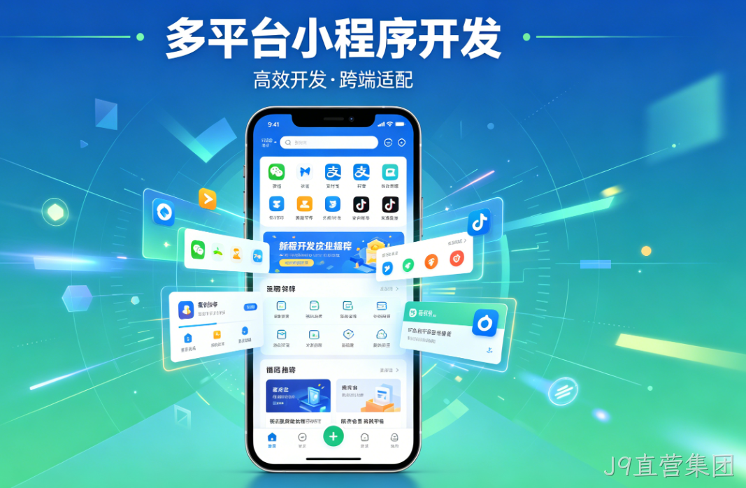 小程序开发选对服务商！J9直营集团多平台定制，帮企业抓住私域红利